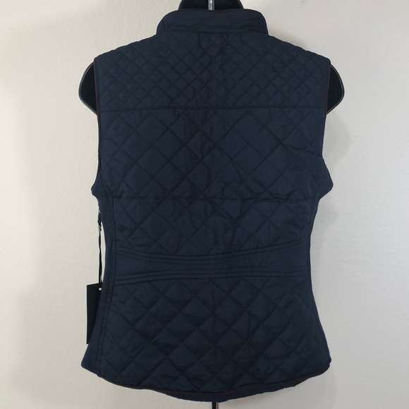 Active USA Navy Quilted Vest women size Small New - Picture 8 of 12